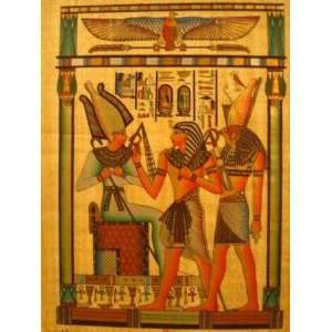  Ramses Horus OSIRIS Egyptian PAPYRUS 8x12(20x30cm 