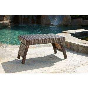   Red Star Traders Lounger Side Table in Espresso Finish