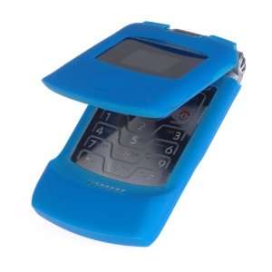   Skin Blue   Motorola Razr V3, V3c, V3i Cell Phones & Accessories