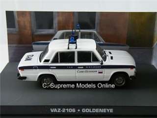 JAMES BOND VAZ 2106 POLICE CAR MODEL GOLDENEYE PIERCE BROSNAN MINT 