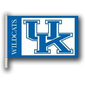  NCAA Kentucky Wildcats 11x18 Car Flags with Bracket 
