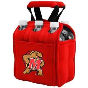  Maryland Terrapins Red 6 Pack Neoprene Cooler Sports 