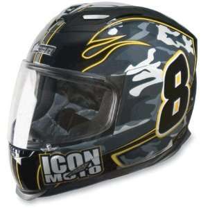  Icon Airframe Team Full Face Helmet Medium  Yellow 
