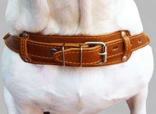 27 32 Pulling Leather Dog Harness Brown Large  