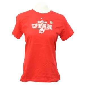  Utah Utes 2009 Sugar Bowl Womens Short Sleeve T shirt 