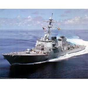  (16x20) M F Winter USS Cole DDG 67 Guided Missile Art 