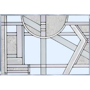  White ART DECO ARCHITECTURAL Suncatcher Window 14h x 20w 