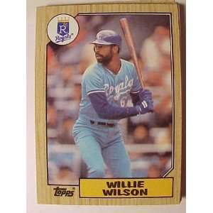 1987 Topps #783 Willie Wilson 