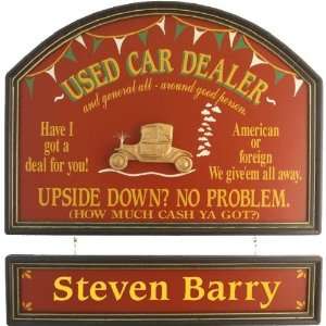  Used Car Dealers Personalized Pub Sign Patio, Lawn 