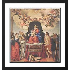  Lotto, Lorenzo 20x21 Framed and Double Matted Madonna and 