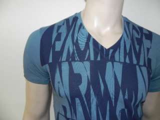   Armani Exchange AX Mens Slim/Muscle Fit Graphic V Neck Shirt  