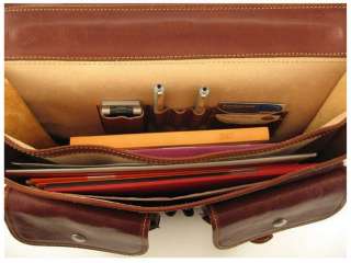 Italian High Quality Calfskin Leather Briefcase  Ancona  