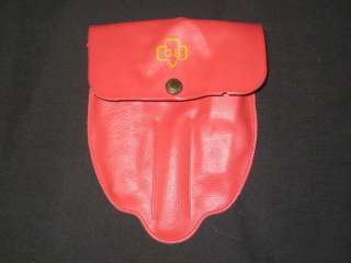 Girl Scout Red Plastic 3 slot Utensil Kit  