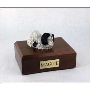  159 Pekingese, Black & White Dog Cremation Urn