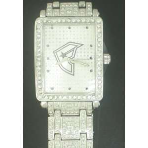  FAMOUS STARS AND STRAPS SQUARE WHITE FACE HIPHOP WATCH 