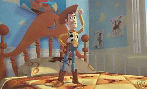 Disney Pixar Toy Story Photo Postcard Woody on Andy Bed  