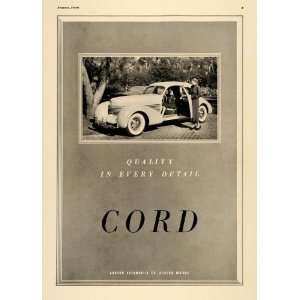 1936 Ad Cord Auburn Automobile Car Women Driving Detail 