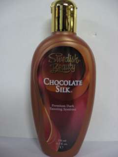 NEW SWEDISH BEAUTY CHOCOLATE SILK TANNING BED LOTION  