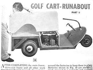 Build a FAMILY ELECTRIC CAR / Golf kart Plans  