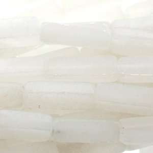 Snow Quartz  Square Tube Plain   13mm Height, 4mm Width, Sold by 16 