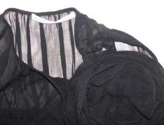 SUSANA MONACO SMOCKED/BABYDOLL BLACK ANGIE DRESS~2/4  