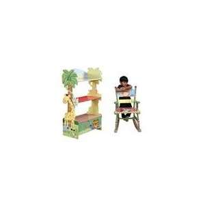Teamson Kids Sunny Safari Bookcase and Rocking Chair:  Home 