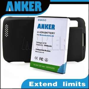   MOTOROLA Extended BATTERY BH6X BH 6X FOR ATRIX 4G AT&T ANKER 2800mAh