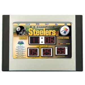  Pittsburgh Steelers Scoreboard Super Bowl Alarm Clock 
