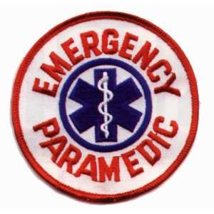  PARAMEDIC EMT EMS Round Uniform Patch 4 Blue Star of Life 
