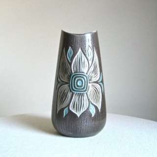 Swedish Pottery Vase by Mari Simmulson for Upsala Ekeby, circa 1960