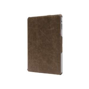  UNIEA U Suit Folio Premium Leather Hard Flip Case (Brown 