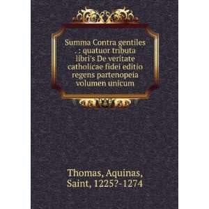   partenopeia volumen unicum Aquinas, Saint, 1225? 1274 Thomas Books