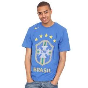  Nike Brazil Royal Blue Core Federation T shirt