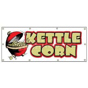   CORN BANNER SIGN carmel popcorn signs pop corn: Patio, Lawn & Garden