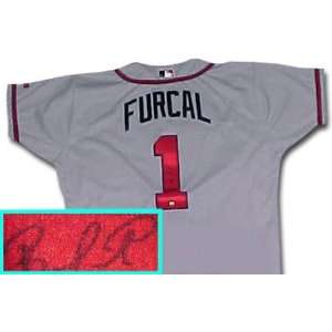  Rafael Furcal Atlanta Braves Autographed Grey Jersey 