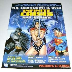 2005 Jim Lee 22 by 17 JLA DC Comics Infinite Crisis Promo Poster 