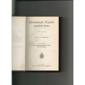   Logik Und Metaphysik Band V Immanuel Kant, J. H. von Kirchmann Books