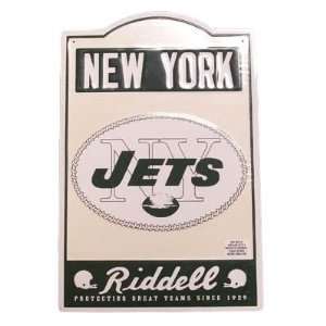  Riddell New York Jets Nostalgic Metal Sign   New York Jets 