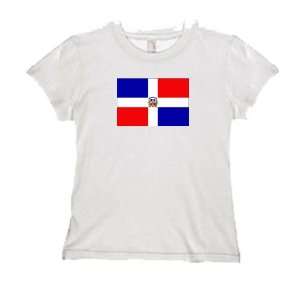  Womens Dominican Republic Flag T shirt