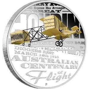 Australia   2010   1$ Australian Centenary of Flight 1Oz Silver Coin 