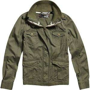  Fox Racing Womens Duster Jacket   X Large/Olive Green 