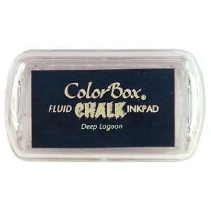  ColorBox Fluid Chalk Ink Pad Mini Sz Deep Lagoon Arts 
