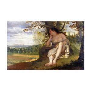 Nap by Gustave Courbet. size 26 inches width by 18 inches height. Art 