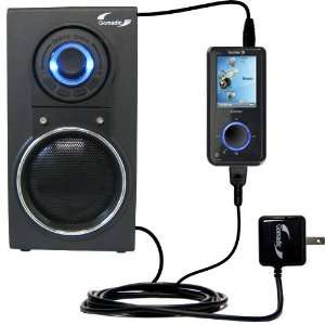  10 Watt Battery Powered Portable Amplified Audio Speaker with Dual 