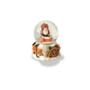  Musical Snow Globe Santa In Chimney