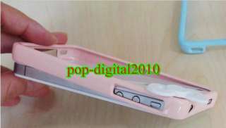   Hellokitty Bow Pink Frame Cover Case For Apple iphone 4S 4G  