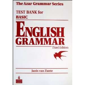   Bank (Azar Grammar Series) (9780131849303): Janis van Zante: Books