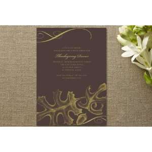  Autumnal Leaf Party Invitations