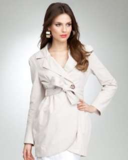  bebe Hi Lo Tulip Trench Coat Clothing