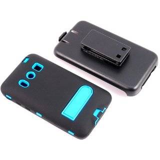 Smile Case Full Protection Case Black on Blue for HTC EVO 4G with Belt 